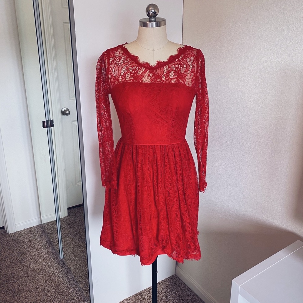 Red lace juicy Couture dress